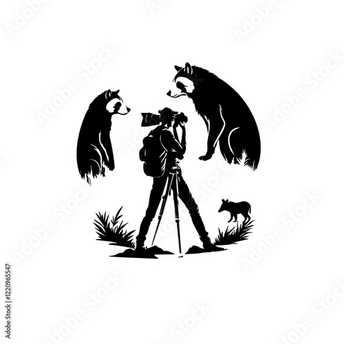 Nature Photographer Vector Logo Design