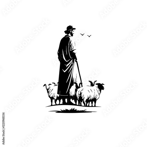 Shepherd Vector Logo Design