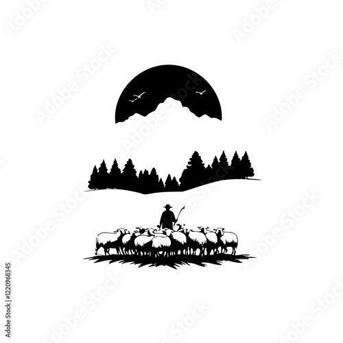 Shepherd Vector Logo Design