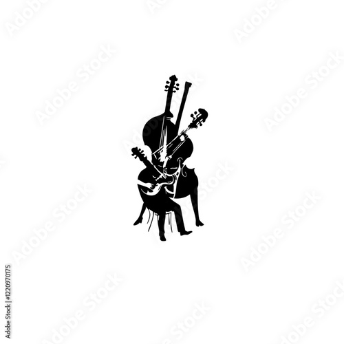 Music Band Vector Logo Design