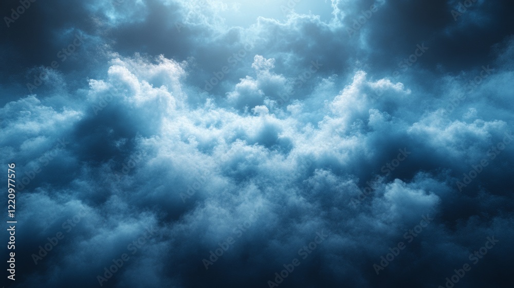 Obraz premium Dramatic storm clouds in a dark sky