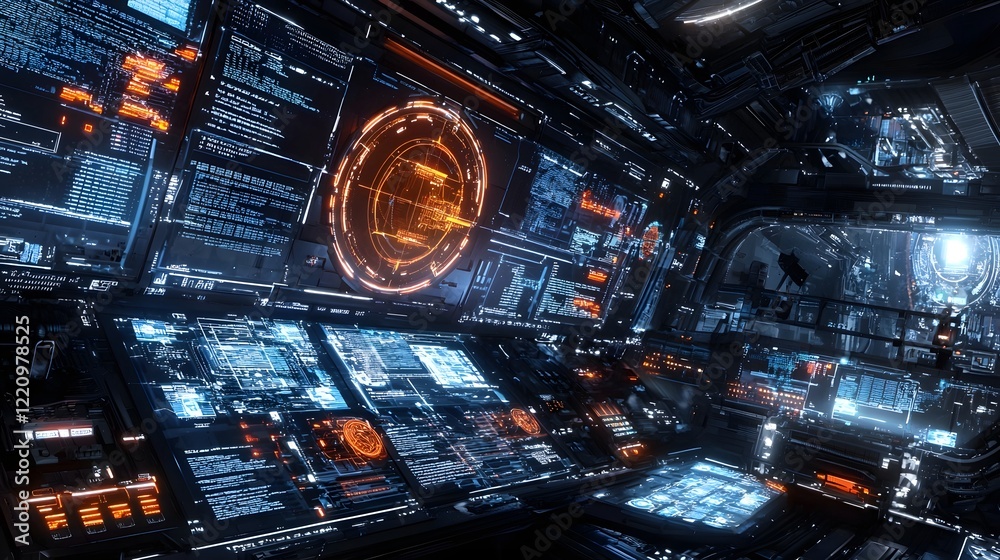 AI-Powered Futuristic Coding Workspace with Holographic Panels and Digital Neural Network Interfaces AI-Powered Futuristic Coding Workspace with Holographic Panels and Digital Neural Network Interfaces