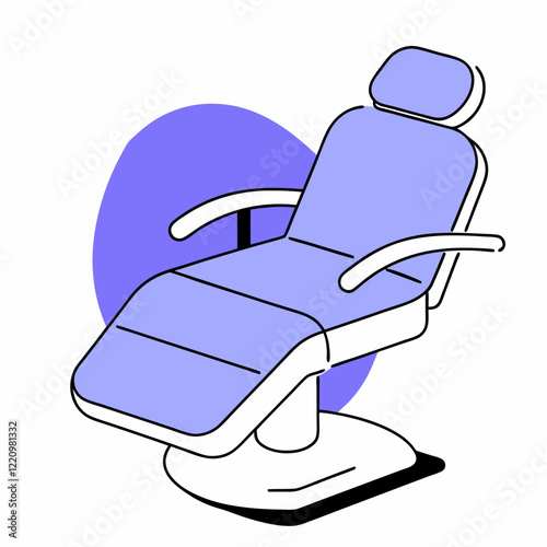 Modern reclining chair for spa or salon use