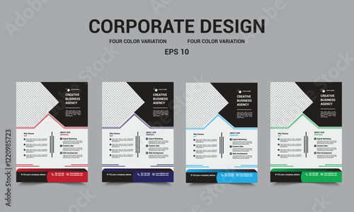 Business flyer template design , perfect for creative business