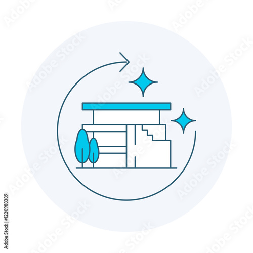 Recover Icon. Restoration and Repair Illustration for Sustainability and Resource Management.