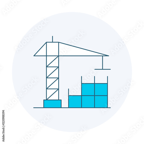Realisation Icon. Construction and Project Execution Illustration for Development Projects.