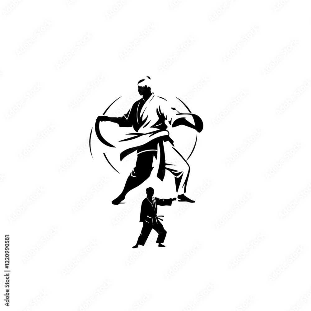 Obraz premium Karate in Motion