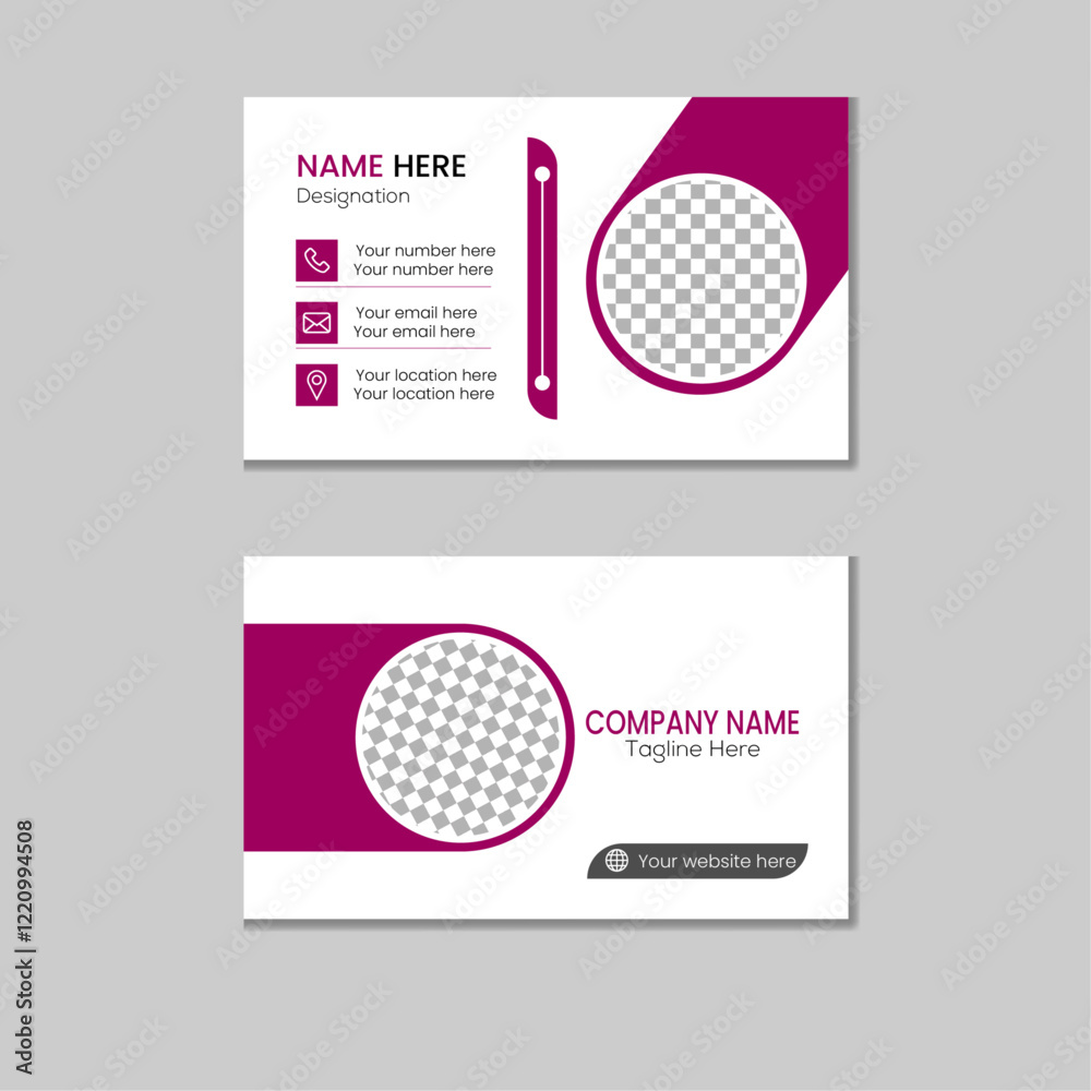 simple and modern business card design simple and modern business card design