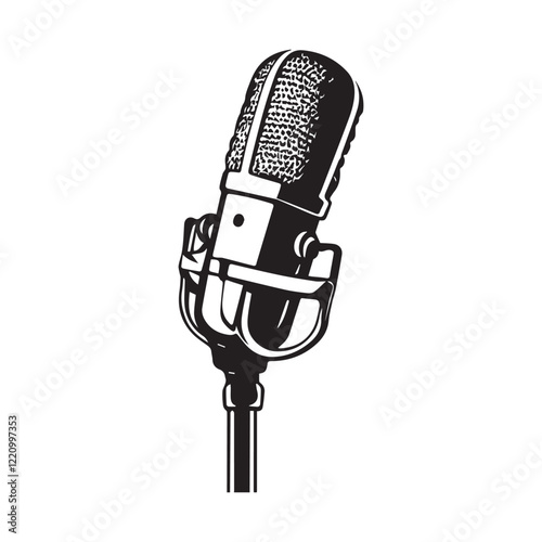 microphone isolated on white background