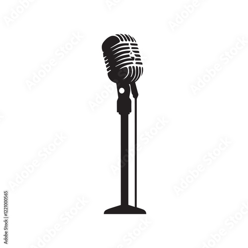 microphone isolated on white background