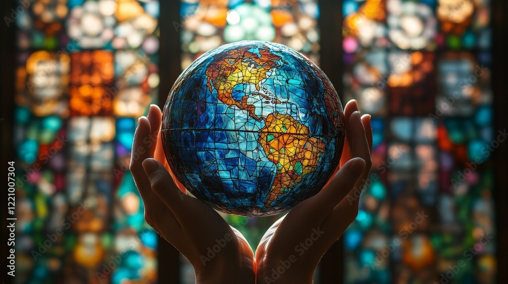 Stained Glass Art Celebrating Earth Day Stained Glass Art Celebrating Earth Day