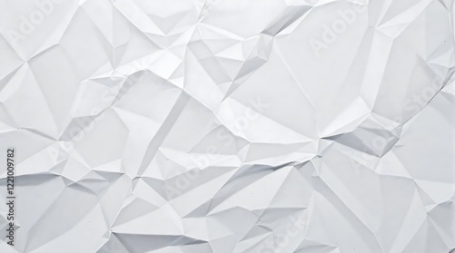 White crumpled and creased wrinkled texture paper background
