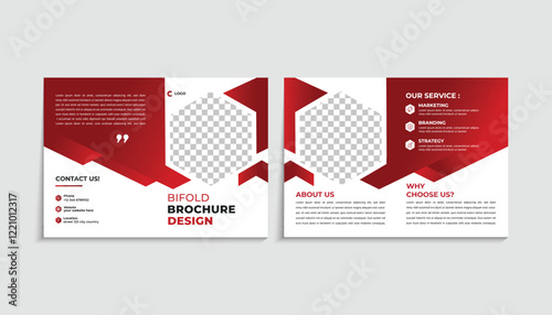 Stylish and Sophisticated Bi-Fold Brochure Design Template