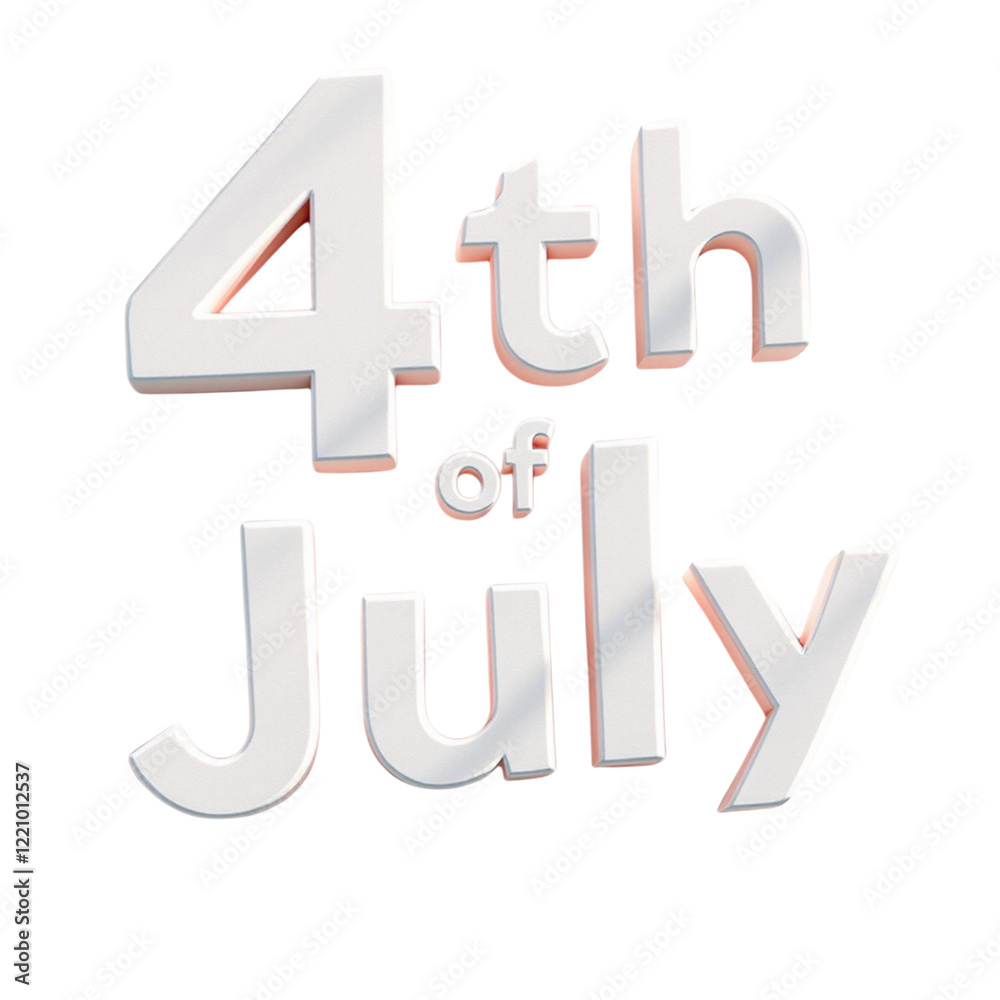 4th of July celebration text design without background 4th of July celebration text design without background