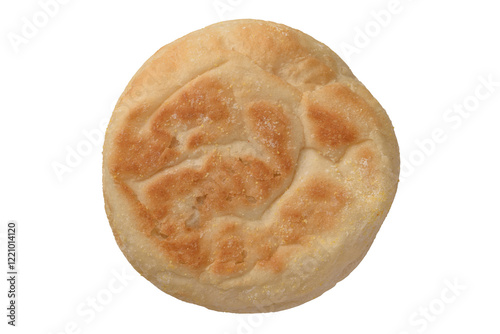 Fresh homemade English muffins for breakfast