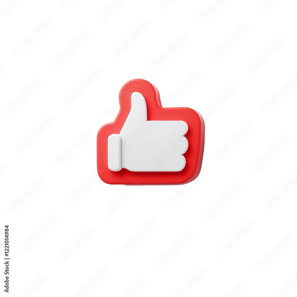 A red three-dimensional thumbs up icon on a black background, representing approval or positive feedback. A red three-dimensional thumbs up icon on a black background, representing approval or positive feedback.