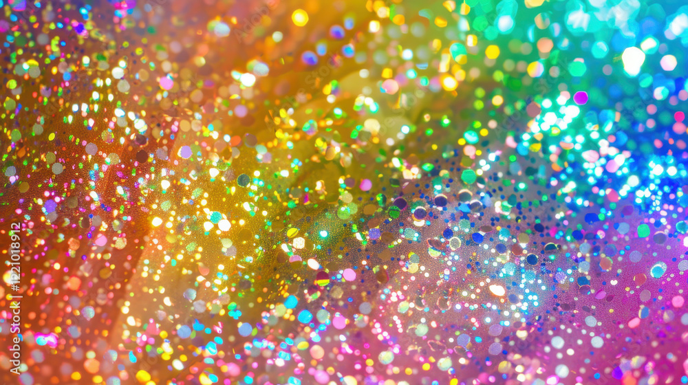 Obraz premium holographic rainbow foil