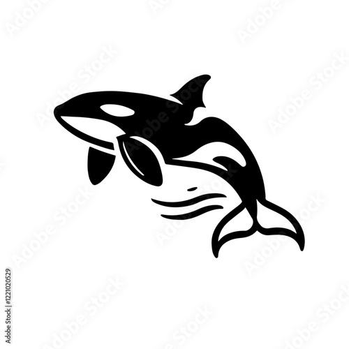 silhouette of a orca 