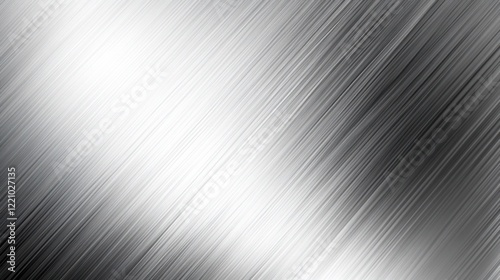 Clean and contemporary abstract background showcasing a light silver metal texture with a gentle gradient from silver to white. The smooth transition creates a peaceful and balanced atmosphere