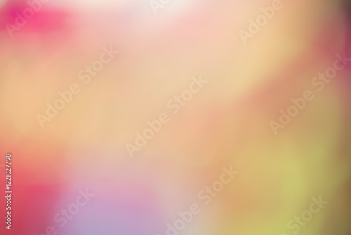 abstract soft bokeh pastel yellow and red beauty light background. fresh flare growing colorful effect design. Colorful Rainbow backdrop Smooth Texture Graphic wallpaper
