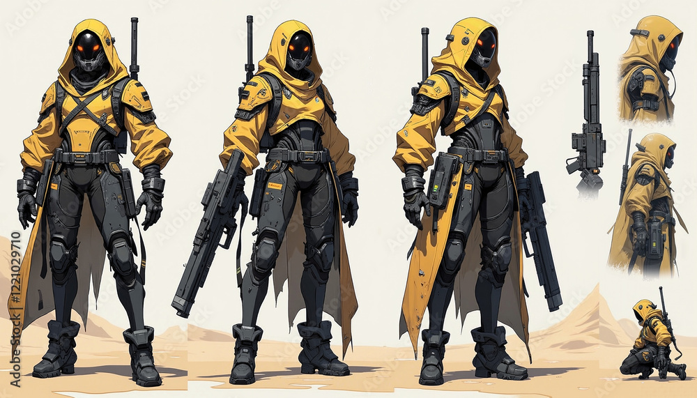 Fototapeta premium cyberpunk character