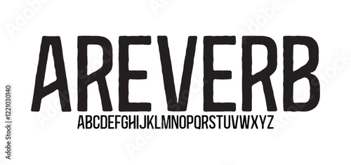 Areverb, Sports minimal tech font letter set. Luxury vector typeface for company. Modern gaming fonts logo design