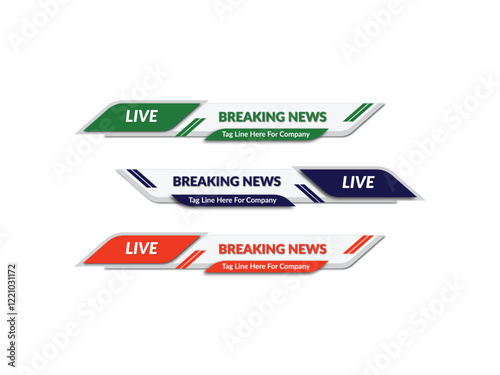 Vector lower third design template
