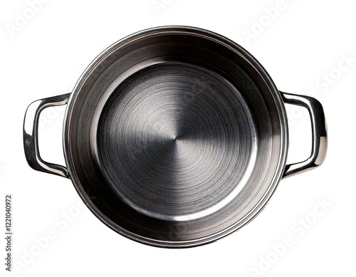 Obraz na płótnie stainless steel cooking pot isolated w salonie