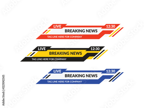 Vector lower third design template
