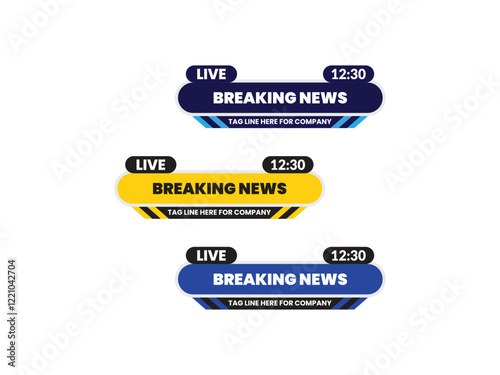 Vector lower third design template