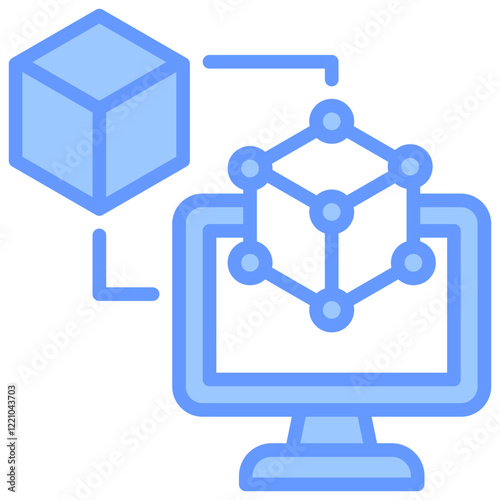 Digital Twin Icon