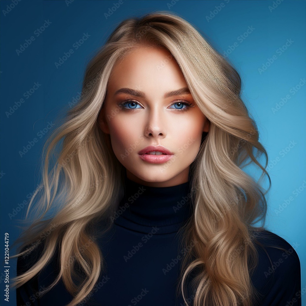 Fototapeta premium Hübsche blonde junge Frau