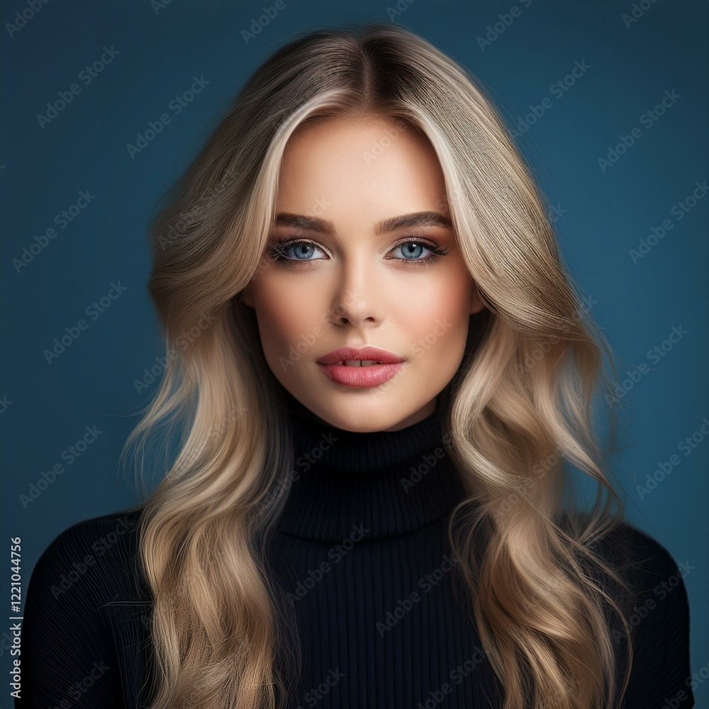 Fototapeta premium Hübsche blonde junge Frau
