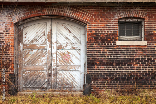 Industrial building broked down doors and windows