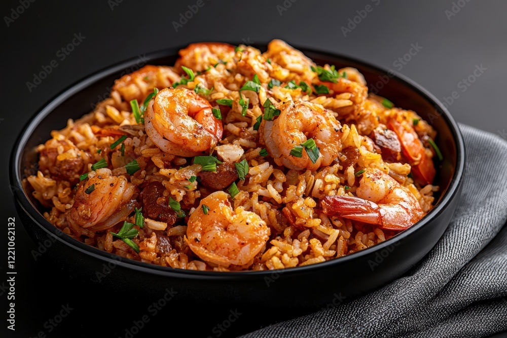 american lusiana jambalaya with with shrimp and sausage american lusiana jambalaya with with shrimp and sausage