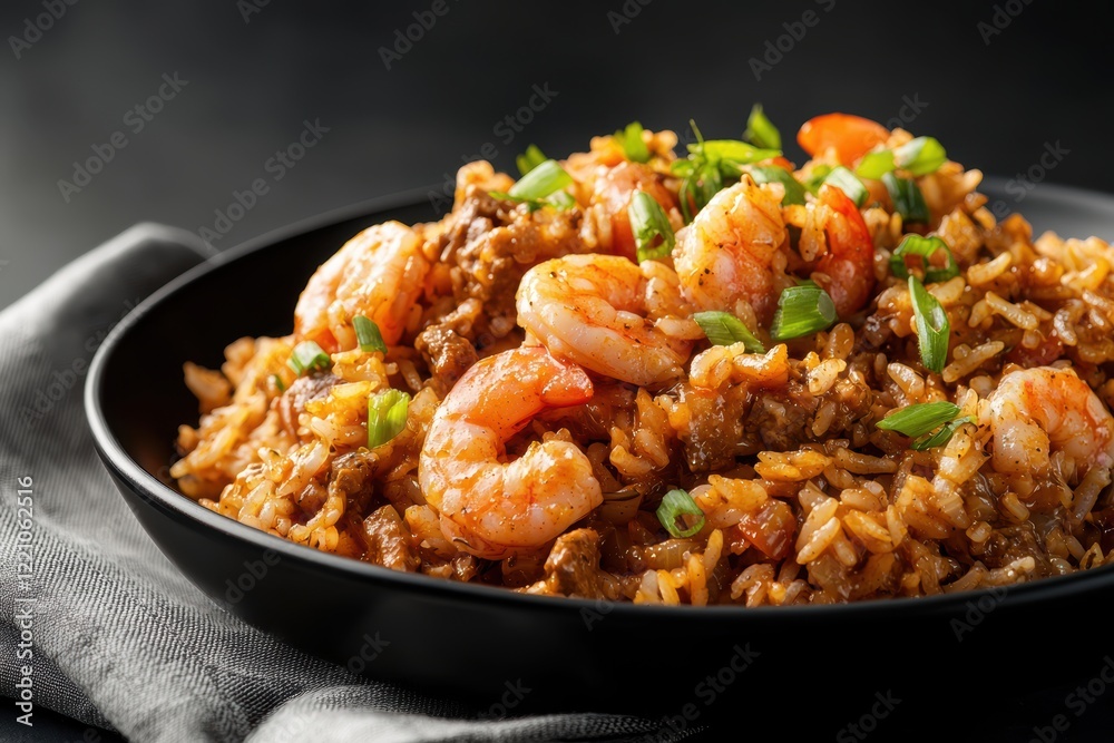 american lusiana jambalaya with with shrimp and sausage american lusiana jambalaya with with shrimp and sausage
