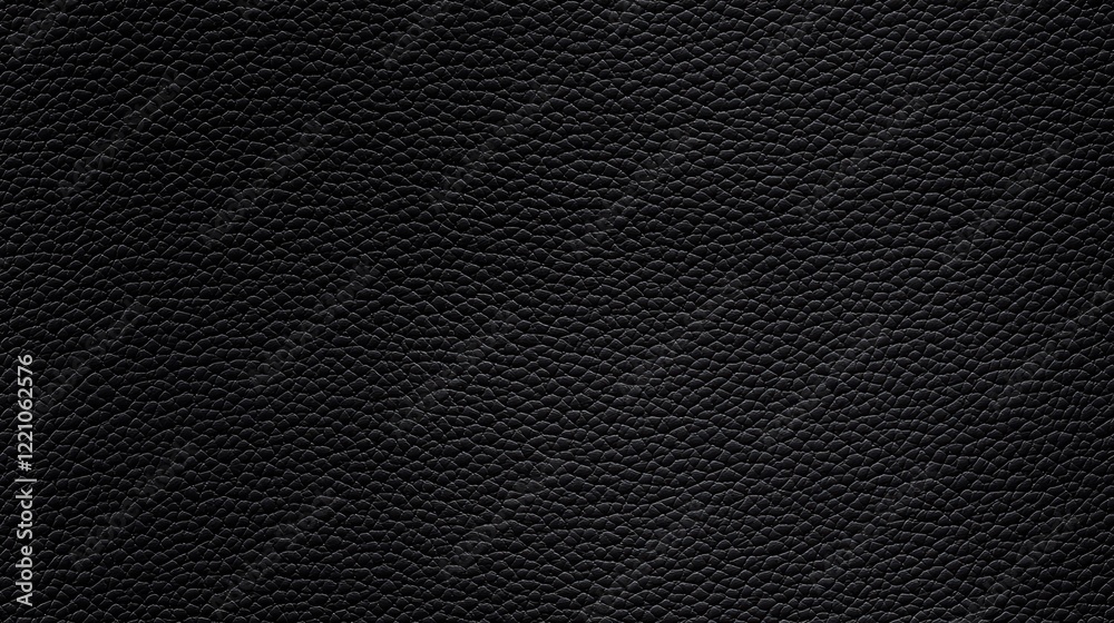 Close-up shot of black leather texture with subtle light reflection, showing detailed grain and surface. Close-up shot of black leather texture with subtle light reflection, showing detailed grain and surface.