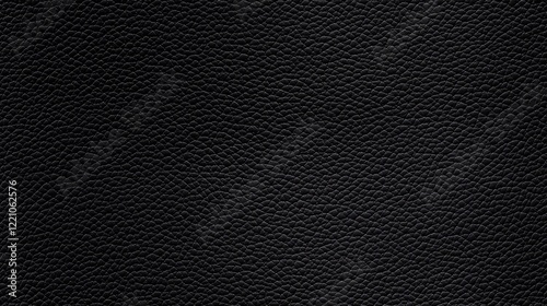 Wallpaper Mural Close-up shot of black leather texture with subtle light reflection, showing detailed grain and surface. Torontodigital.ca