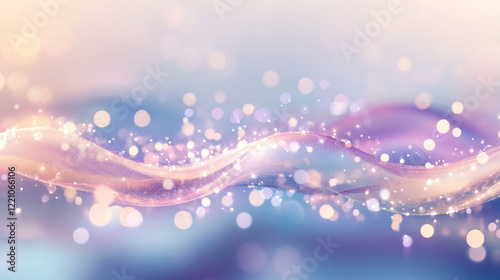 Beautiful and lovely glowing curved geometric lines background, product presentation concept curved wave liquid flowing fluid lines, curved line concept abstract background with bokeh or glitters.