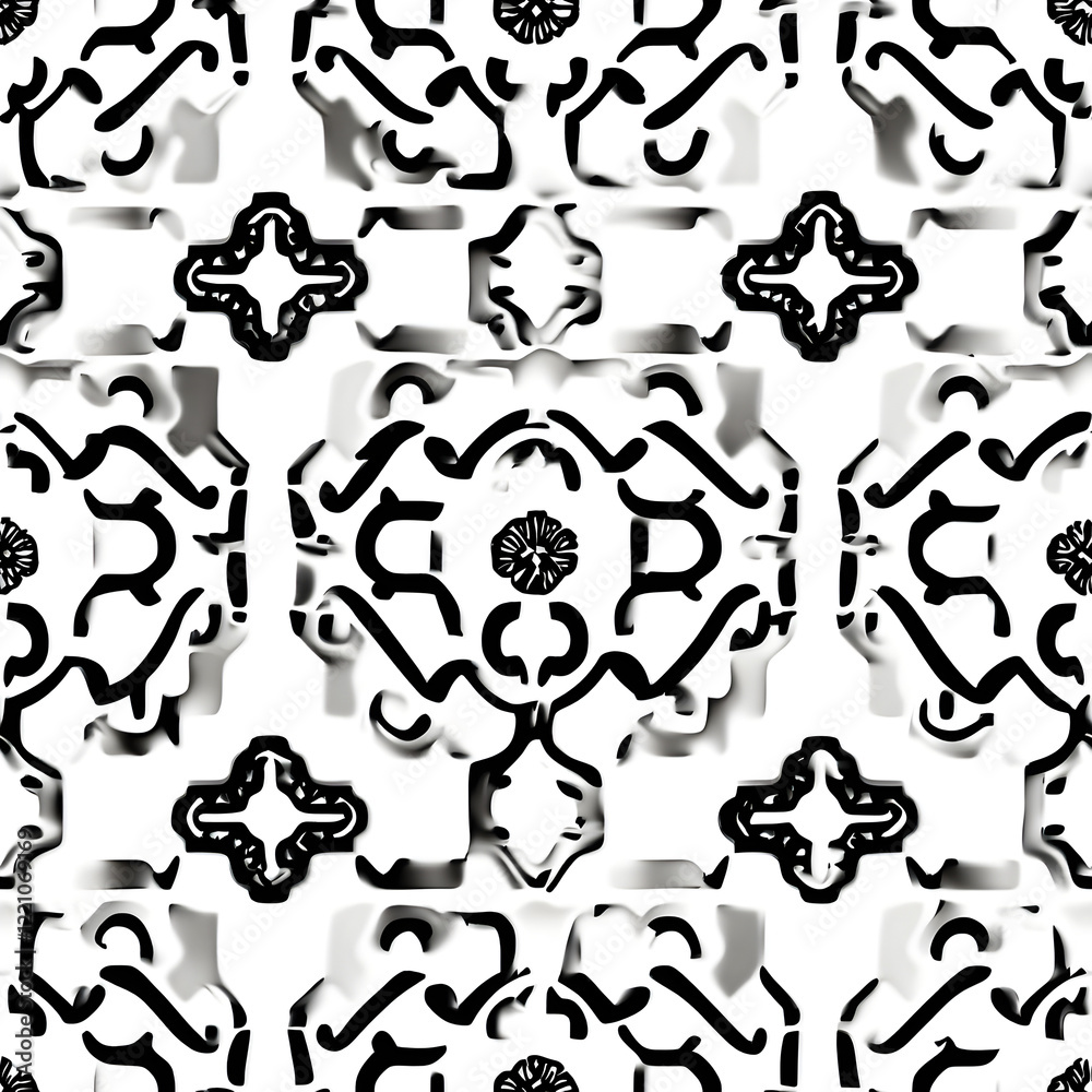 Obraz premium a classic Chinese latticework pattern seamless, tileable