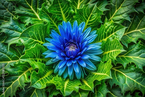 Vibrant Green Catalogna: Fresh Catalan Chicory, Healthy Vitamin-Rich Vegetable photo