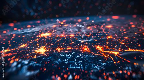 Stocks abstraction Bitcoin Etherum chart and indicator lines