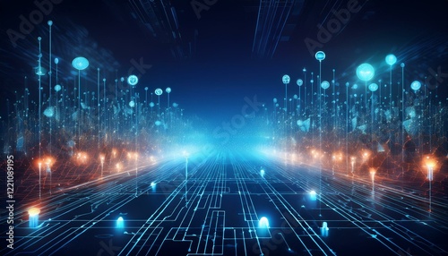 Digital transformation technology strategy, IoT, internet of things. transformation of ideas and the adoption of technology in business in the digital age, enhancing global business capabilities