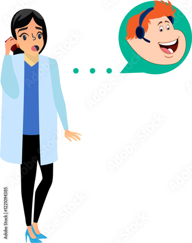 Businessman and women talking manager