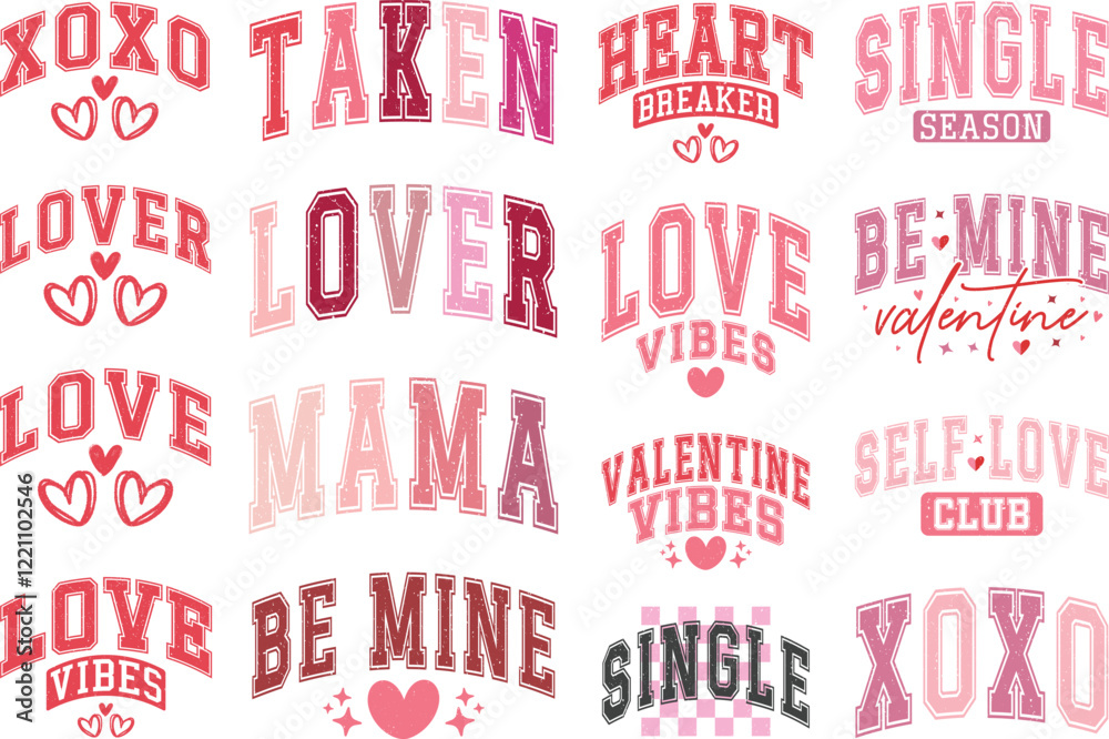 Happy Valentine's day T-shirt Design Bundle, Valentine Varsity SVG Bundle, Varsity SVG Bundle, Varsity T-shirt design Bundle, Retro Valentine SVG Bundle, retro Varsity SVG Bundle, Love Heart Vector Happy Valentine's day T-shirt Design Bundle, Valentine Varsity SVG Bundle, Varsity SVG Bundle, Varsity T-shirt design Bundle, Retro Valentine SVG Bundle, retro Varsity SVG Bundle, Love Heart Vector