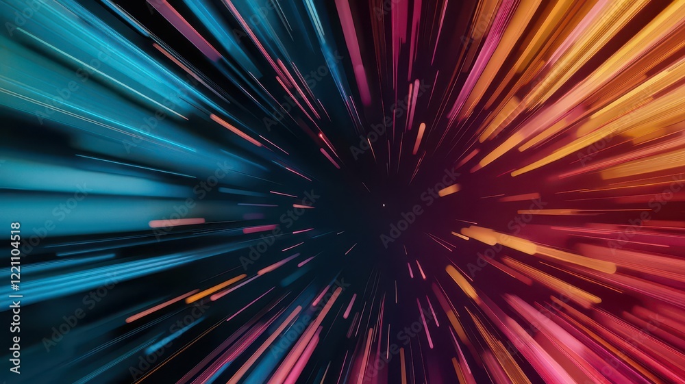 Data flowing through a digital network, abstract representation of statistics being optimized, bright and vibrant colors, tech visualization Data flowing through a digital network, abstract representation of statistics being optimized, bright and vibrant colors, tech visualization