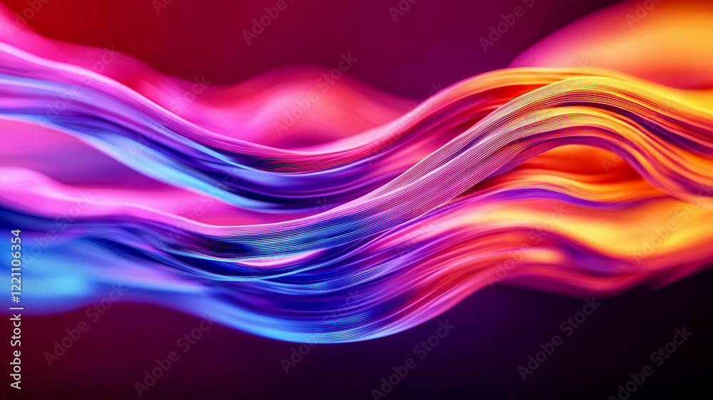 Abstract visualization of data flows in vibrant colors, statistical optimization concept, dynamic movement of graphs and algorithms Abstract visualization of data flows in vibrant colors, statistical optimization concept, dynamic movement of graphs and algorithms