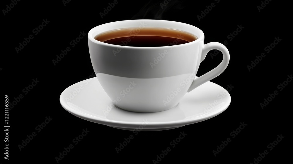 A Delicate White Coffee Cup, Exquisitely Captured A Delicate White Coffee Cup, Exquisitely Captured