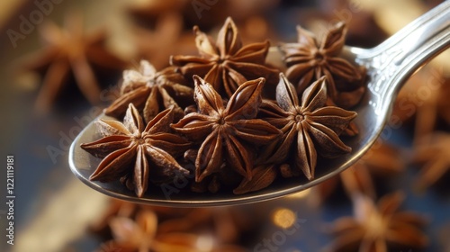 Star Anise on a Spoon - Culinary Delight