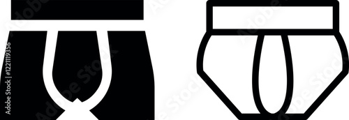 "Underpants Vector Icon Set - Fun and Versatile Designs"